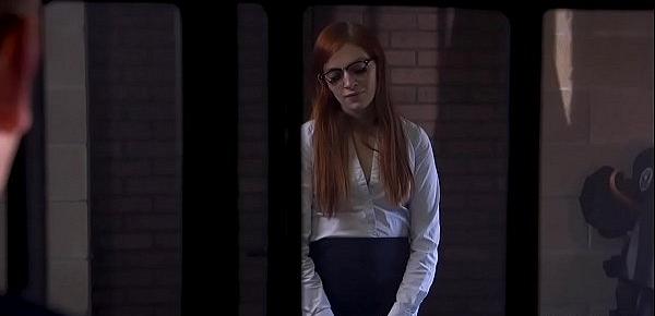  Prisoner whips and fucks redhead lawyer